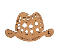 Mätsticka hattform av bokträ