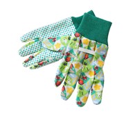 Trädgårdshandske barn, mönstrat tyg