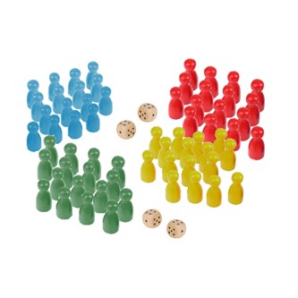 Storpack spelpjäser & tärningar