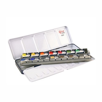 Rosa Gallery akvarell 1/1 set i metallåda