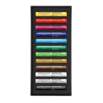 Oljepastellkritor Caran d'Ache NEOPASTEL, 12-pack