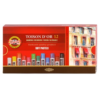 Koh-i-Noor softpastellkritor 12-pack