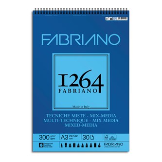 Spiralblock 300 g A3, grängat