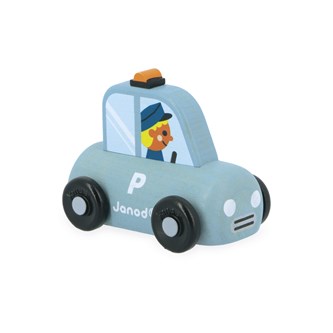 Lekmatta stad med bilar och hus, 43 delar