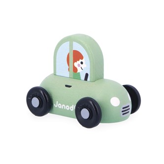 Lekmatta stad med bilar och hus, 43 delar