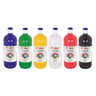 Akrylfärg Primo 6-pack