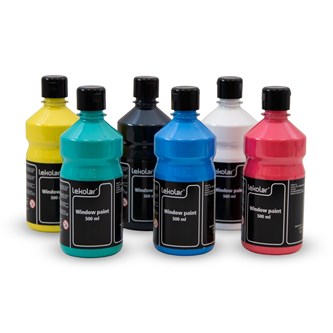 Lekolar fönsterfärg 6x500 ml