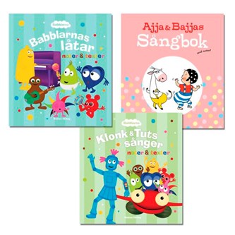 Sjung med Babblarna och Ajja & Bajja, bokpaket med noter