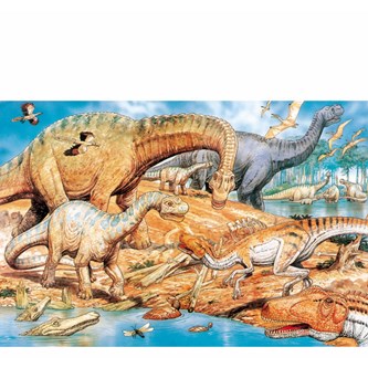 Golvpussel dinosaurier