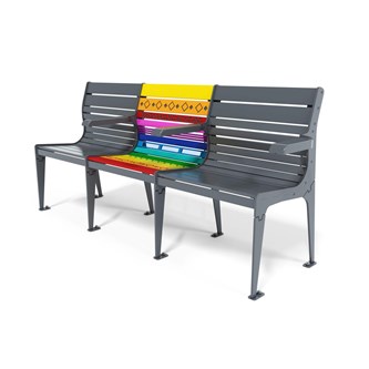 Ergonomisk och sensorisk bänk 3-sits