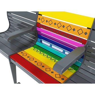 Ergonomisk och sensorisk bänk 3-sits