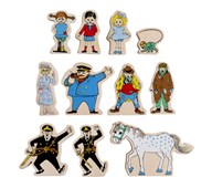 Pippi Figurset i trä, 11 delar