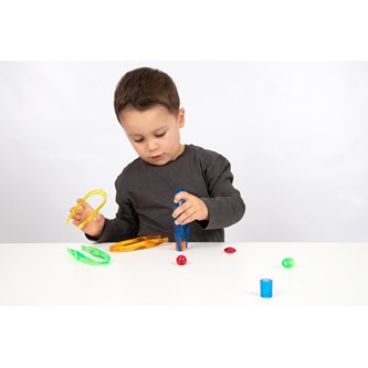 Transparenta pincetter 12-pack