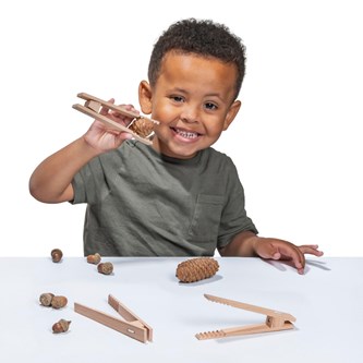 Pincett i trä, 12-pack