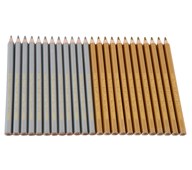 Lekolar hexagonala färgpennor jumbo Guld/Silver, 24-pack