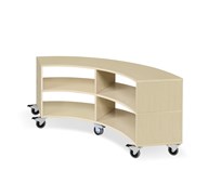 Kubus svängd 4 fack björk H55