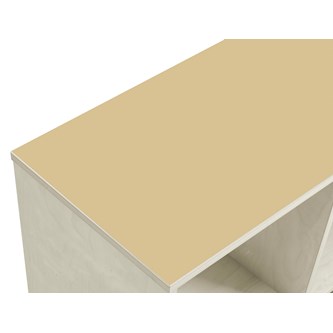 Kubus svängd 4 fack vitpig H55