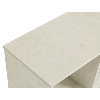 Kubus svängd 4 fack vitpig H55