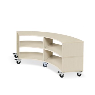 Kubus svängd 4 fack vitpig H55