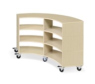 Kubus svängd 6 fack björk H77