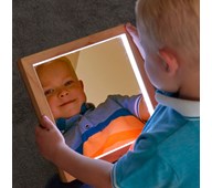 Lysande färgade speglar, 3 st