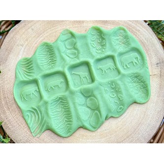 Taktila kreativa sagokulor - Vilda djur, 6 st