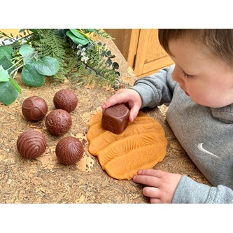 Taktila kreativa sagokulor - Vilda djur, 6 st