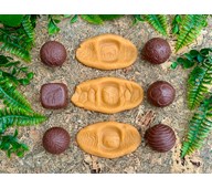 Taktila kreativa sagokulor - Vilda djur, 6 st