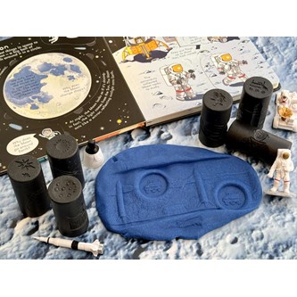 Taktila kreativa sagorullar - Rymden, 6 st