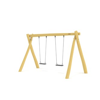 Naturiq gungställning med dubbla sitsar