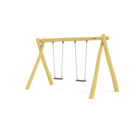 Naturiq gungställning med dubbla sitsar