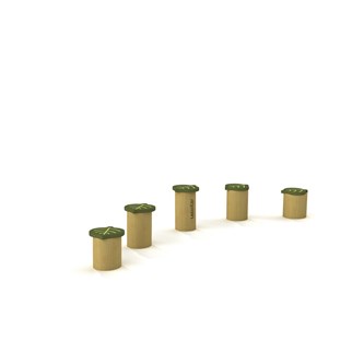 Naturiq balansstubbar med löv