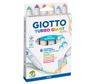 Giotto Turbo Giant pastell, 6-pack
