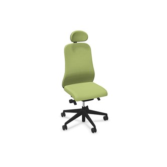 Kontorsstol Souly black SA2-ST med nackstöd Era