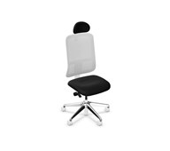 Kontorsstol Utila Mesh light grey SA2T med nackstöd Synergy