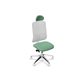 Kontorsstol Utila Mesh light grey SA2T med nackstöd Synergy