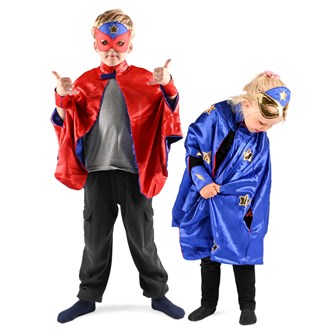 Superhjältecape med mask