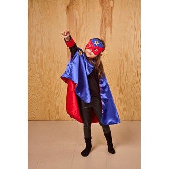 Superhjältecape med mask