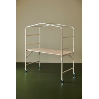 Bord MeetUs FSC BX 180x80xH90 cm HPL vitt stativ