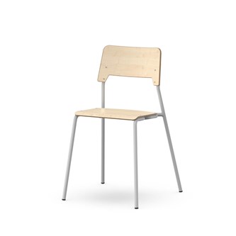 Stol Como FSC 4-ben sh 45 cm mellan sits silverstativ
