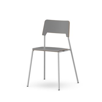 Stol Como FSC 4-ben sh 45 cm mellan sits silverstativ