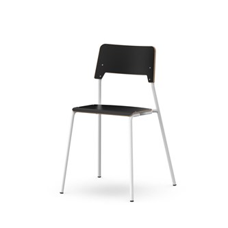 Stol Como FSC BX 4-ben sh 45 cm mellan sits vitt stativ