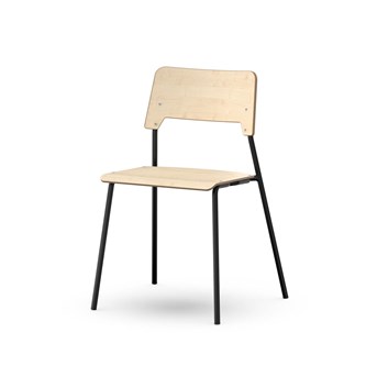 Stol Como FSC BX 4-ben sh 45 cm stor sits svart stativ