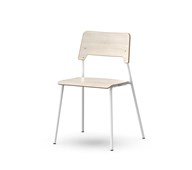 Stol Como FSC BX 4-ben sh 45 cm stor sits vitt stativ