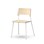 Stol Como FSC BX 4-ben sh 45 cm stor sits vitt stativ