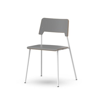Stol Como FSC BX 4-ben sh 45 cm stor sits vitt stativ
