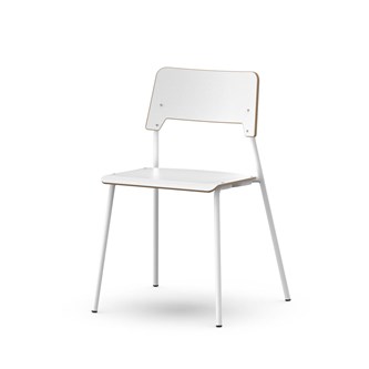 Stol Como FSC BX 4-ben sh 45 cm stor sits vitt stativ