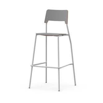 Stol Como FSC BX 4-ben sh 75 cm mellan sits silverstativ