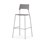 Stol Como FSC BX 4-ben sh 75 cm mellan sits silverstativ