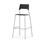 Stol Como FSC BX 4-ben sh 75 cm mellan sits silverstativ